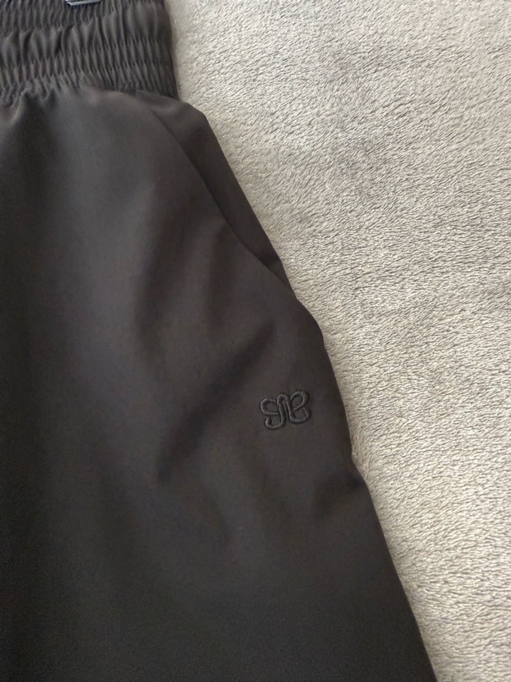 Albion Jetset Wide Leg Pants Pants Black High Rise Size M Tall Travel Lounge - Picture 9 of 12